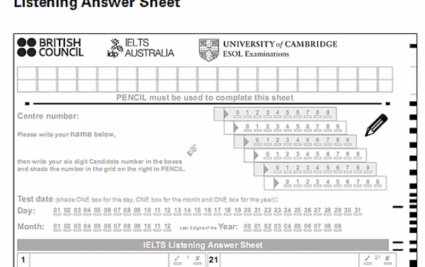 读完这篇，带你认识雅思答题卡